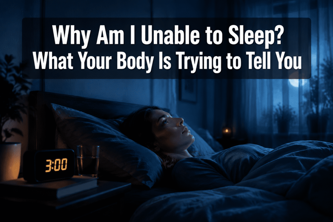 Why Am I Unable to Sleep? What Your Body Is Trying to Tell You