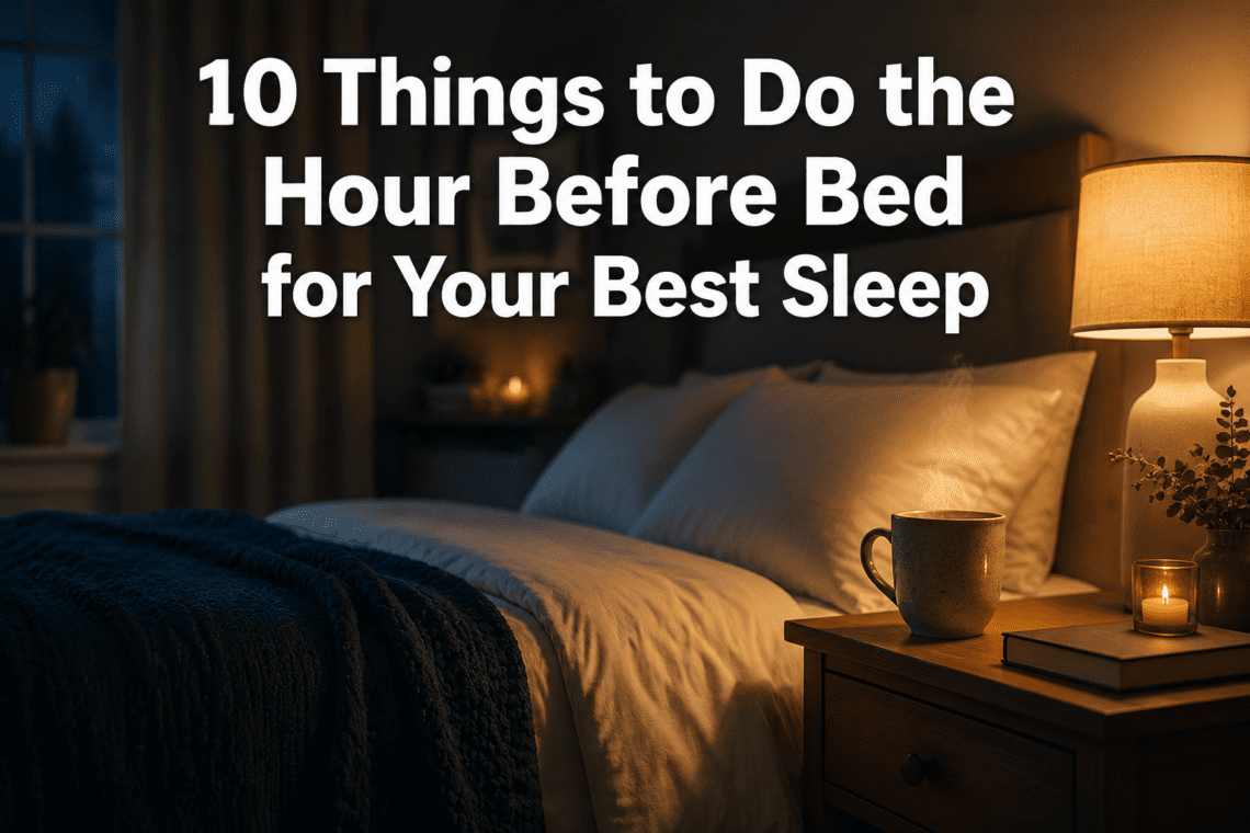 10 Things to Do the Hour Before Bed for Your Best Sleep