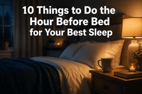 10 Things to Do the Hour Before Bed for Your Best Sleep