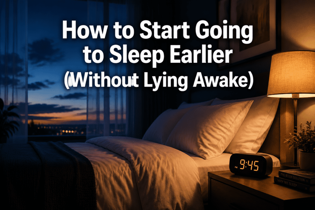 How to Start Going to Sleep Earlier (Without Lying Awake)