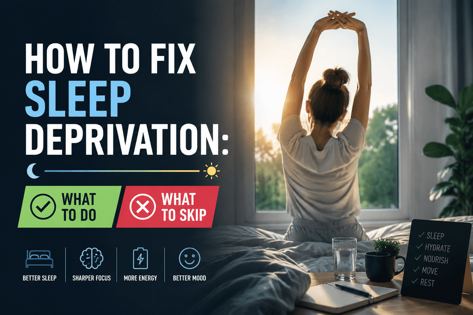How to Fix Sleep Deprivation: What to Do and What to Skip