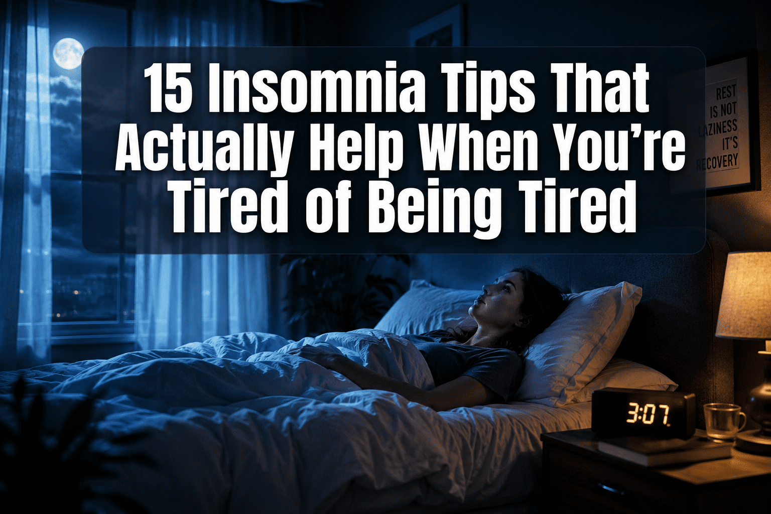 15 Insomnia Tips That Actually Help When You're Tired of Being Tired