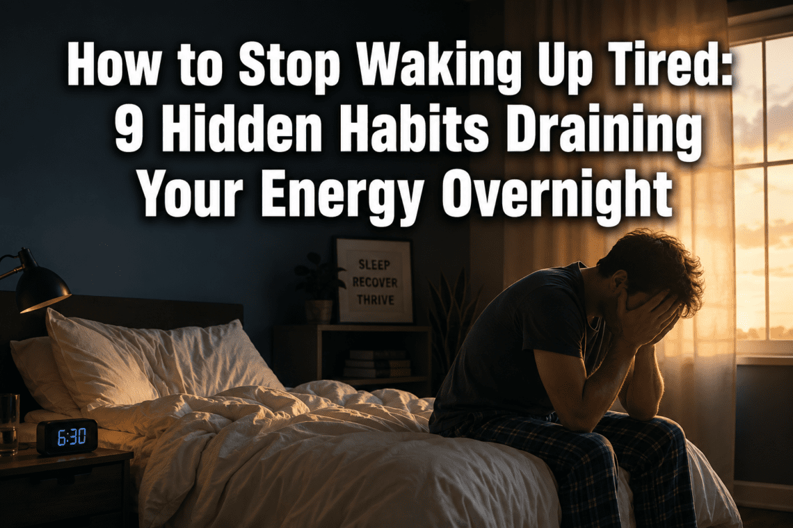 How to Stop Waking Up Tired: 9 Hidden Habits Draining Your Energy Overnight