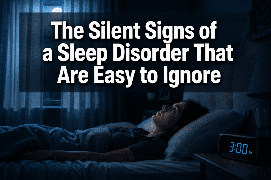 The Silent Signs of a Sleep Disorder That Are Easy to Ignore