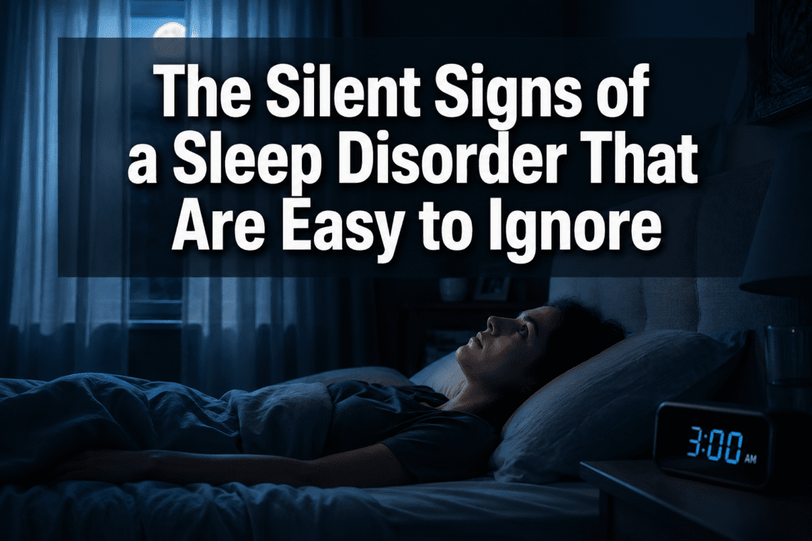 The Silent Signs of a Sleep Disorder That Are Easy to Ignore
