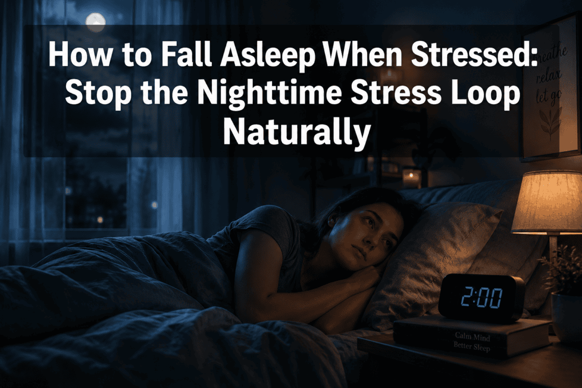 How to Fall Asleep When Stressed: Stop the Nighttime Stress Loop Naturally
